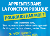 L'affiche Apprentis dans la fonction publique