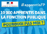 L'affiche de la campagne incitant &agrave; recruter des apprentis dans la fonction publique