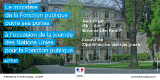 Le b&acirc;timent du minist&egrave;re de la fonction publique