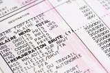 Un bulletin de paye