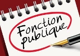 Fonction publique &eacute;crit sur un calepin
